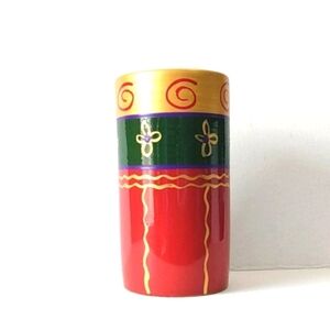 PIER 1 ITALIAN HAND PAINTED VASE NWT